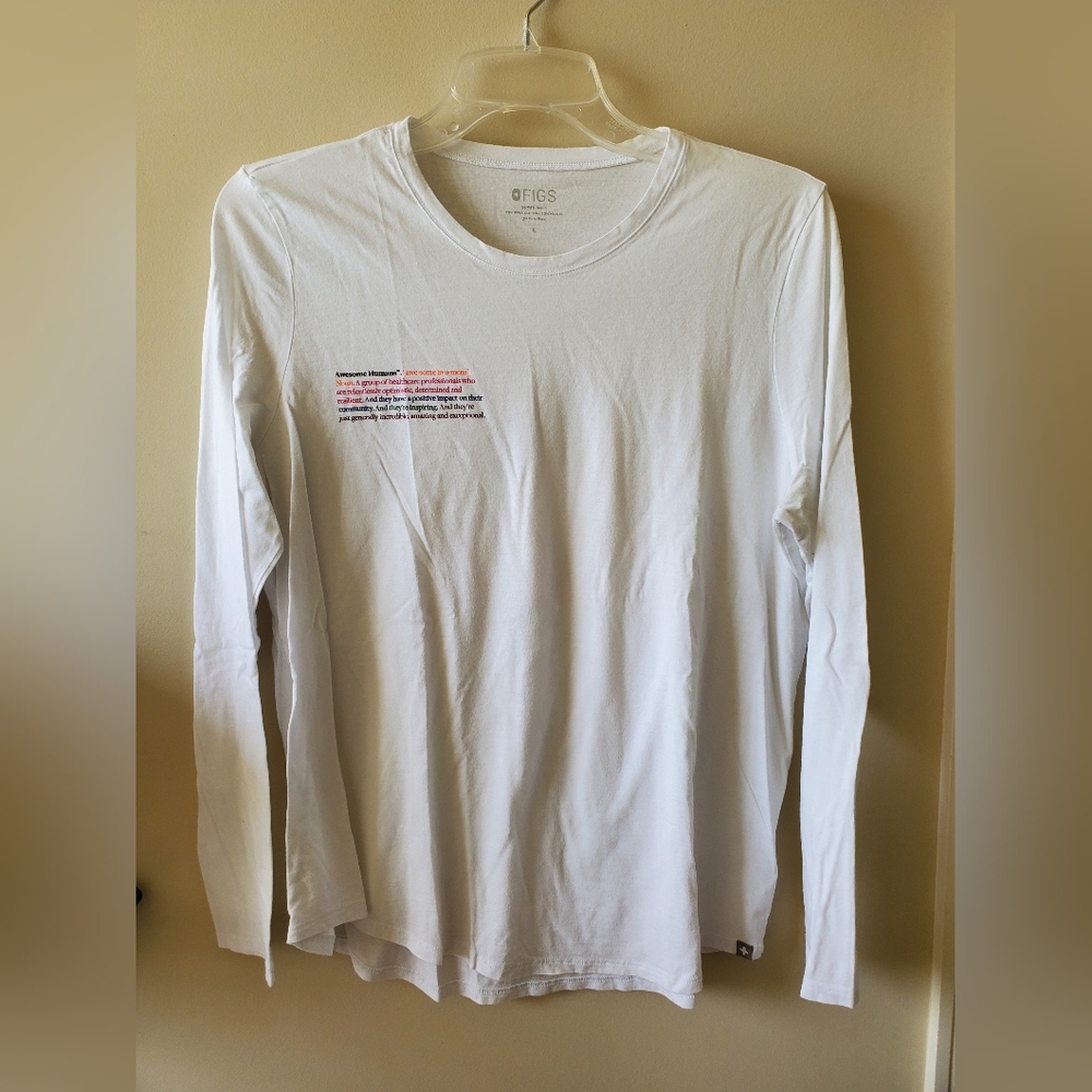 FIGS Limited Edition Awesome  Humans LS Top